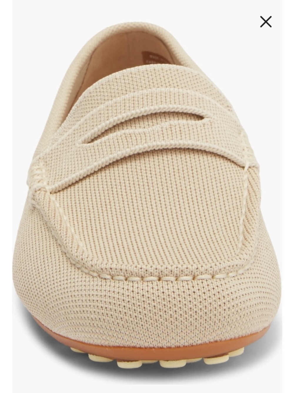 NWOT Rothy's The Daily Driving Loafer Flat Slip on shoes Size women‎ 7.5 Sesame